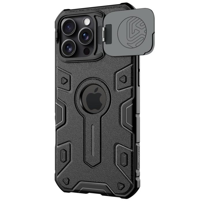 Bild 3, NILLKIN iPhone 16 Pro Max Skal MagSafe CamShield Armor Svart