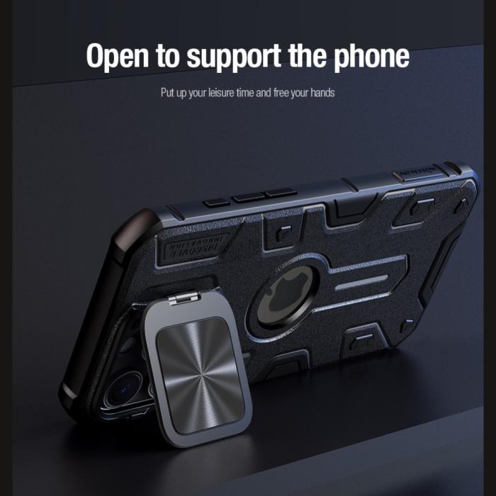 Bild 6, NILLKIN iPhone 16 Pro Max Skal MagSafe CamShield Armor Grön