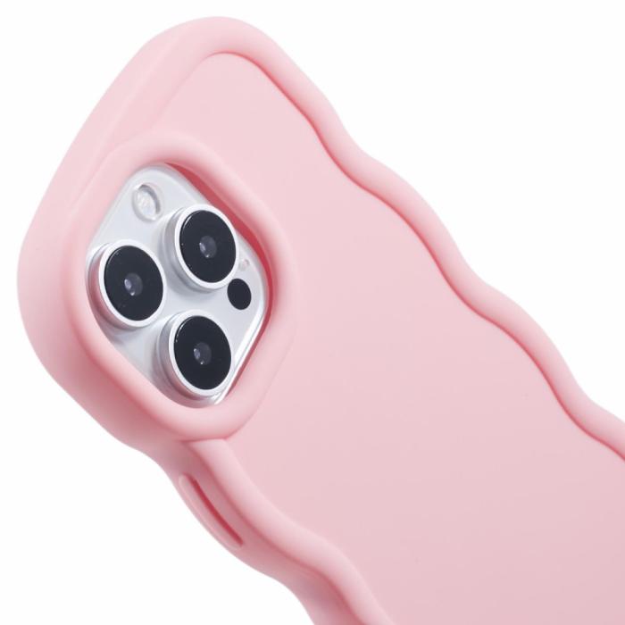 Bild 6, iPhone 16 Pro Mobilskal Wavy Ljus Rosa