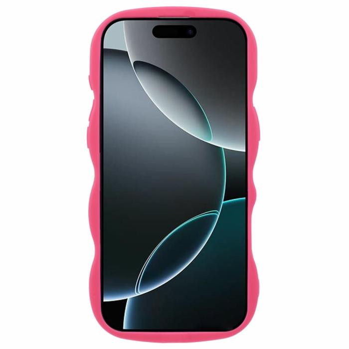 Bild 2, iPhone 16 Pro Mobilskal Wavy Rosa