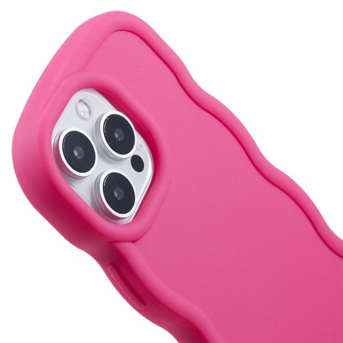 Bild 6, iPhone 16 Pro Mobilskal Wavy Rosa