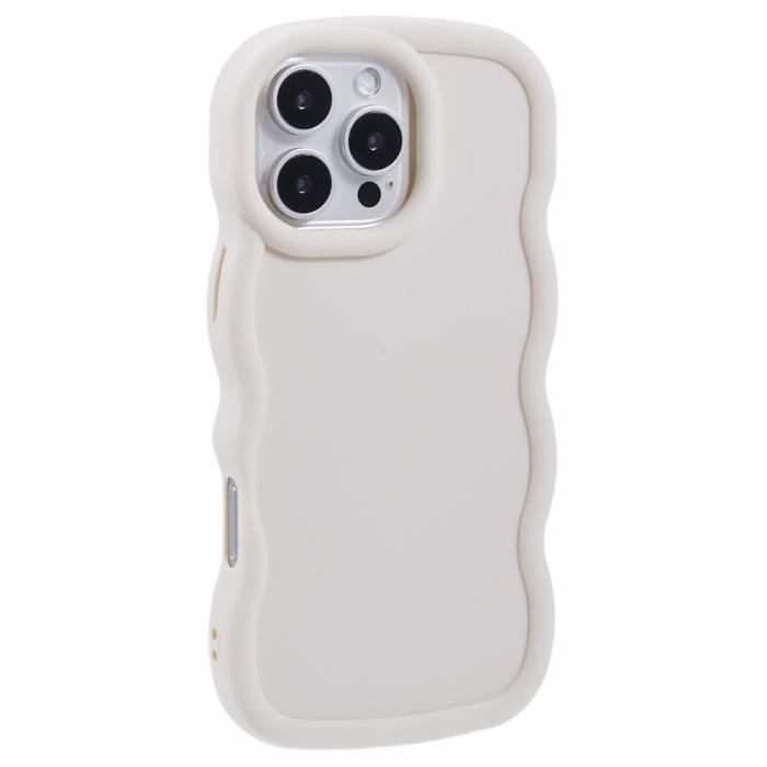 Bild 1, iPhone 16 Pro Mobilskal Wavy Off White