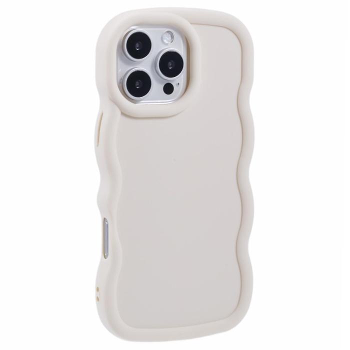 Bild 1, iPhone 16 Pro Mobilskal Wavy Off White