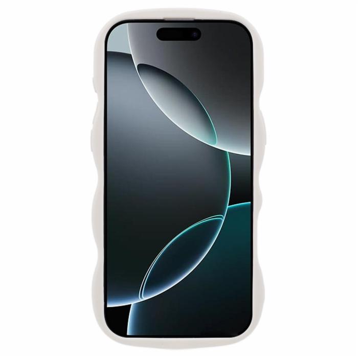 Bild 2, iPhone 16 Pro Mobilskal Wavy Off White