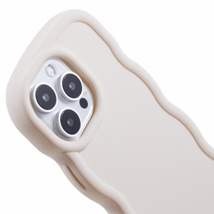 Bild 6, iPhone 16 Pro Mobilskal Wavy Off White