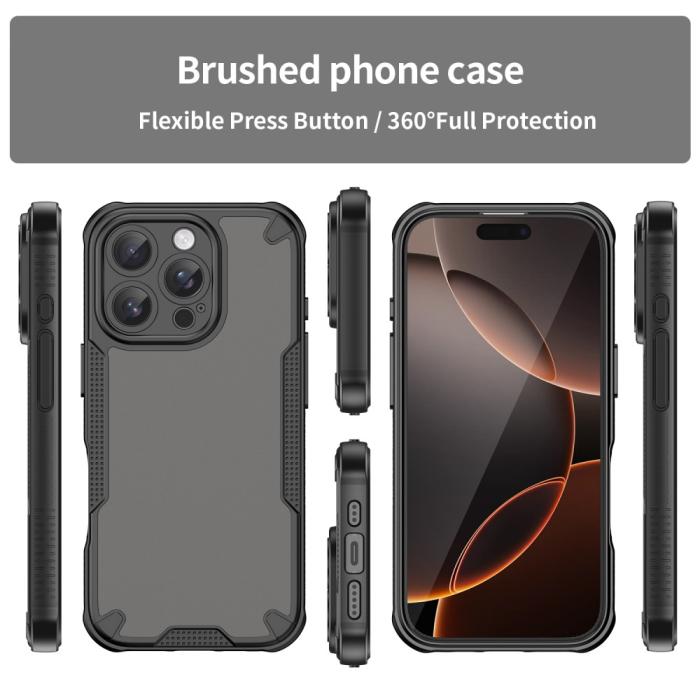 Bild 2, iPhone 16 Pro Skal Frosted Armor Series Svart