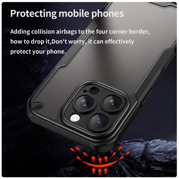 Bild 4, iPhone 16 Pro Skal Frosted Armor Series Svart