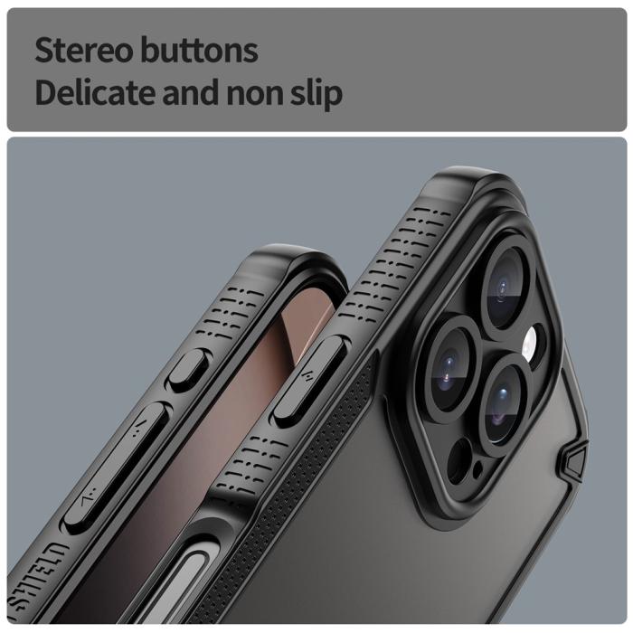 Bild 6, iPhone 16 Pro Skal Frosted Armor Series Svart