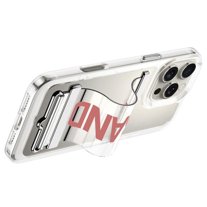 Bild 2, GKK iPhone 16 Pro Max Skal Med Strap Transparent / Silver