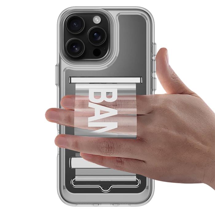 Bild 6, GKK iPhone 16 Pro Max Skal Med Strap Transparent / Silver