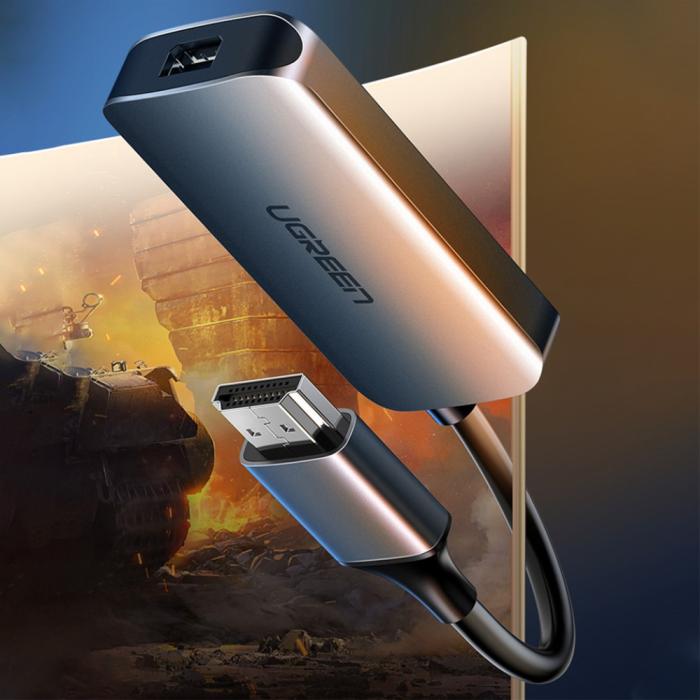 Bild 2, UGREEN HDMI Till Mini DisplayPort Adapter Grå