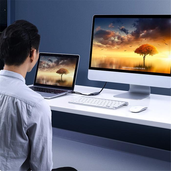 Bild 3, UGREEN HDMI Till Mini DisplayPort Adapter Grå