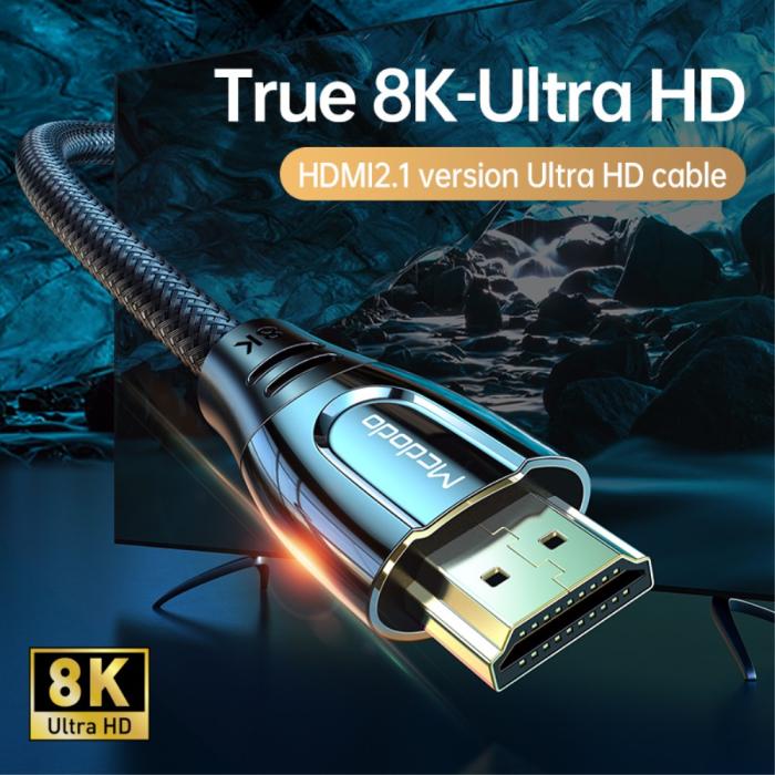 Bild 2, Mcdodo 2m 8K HD HDMI - HDMI Kabel Svart