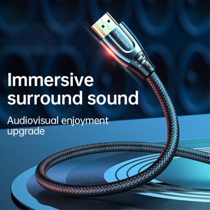 Bild 3, Mcdodo 2m 8K HD HDMI - HDMI Kabel Svart