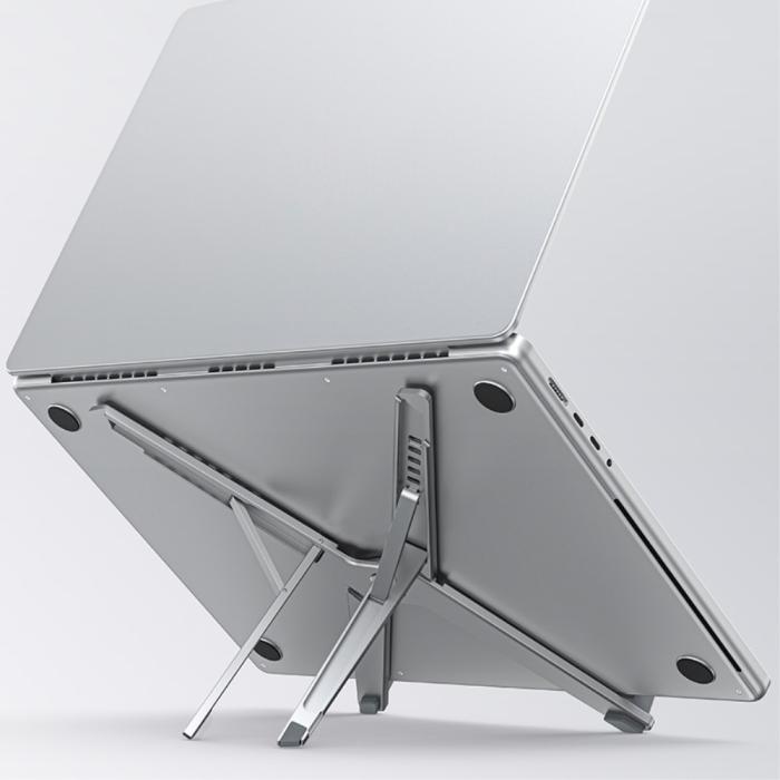 Bild 4, BONERUY Vikbart Laptop Stativ Silver
