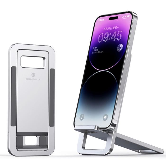 Bild 1, BONERUY Universal Mobilhållare Silver