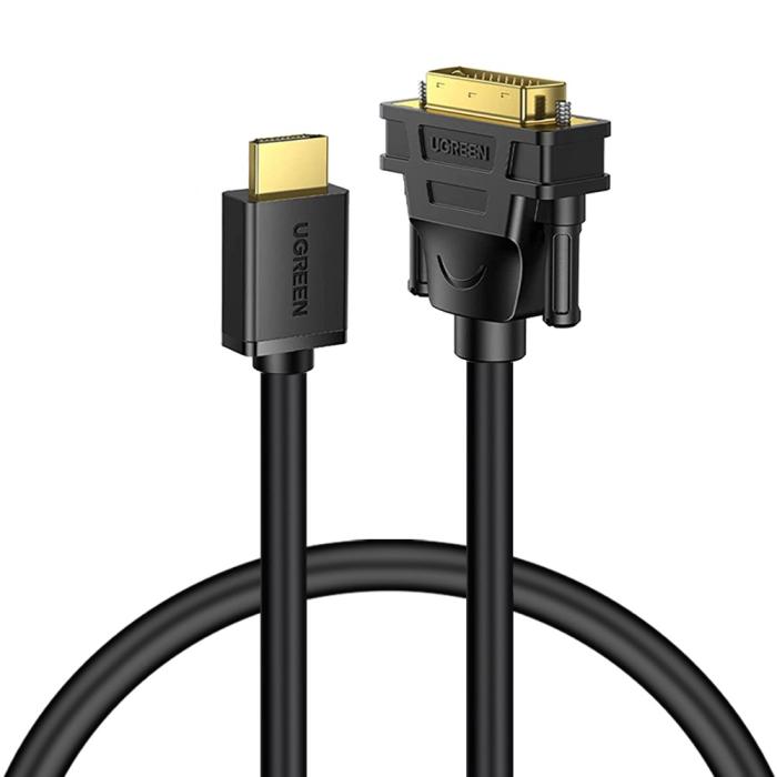 Bild 1, UGREEN 1m 60Hz HDMI - DVI Kabel Svart