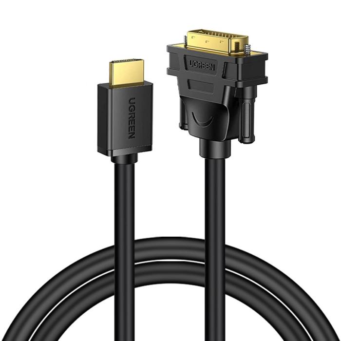 Bild 1, UGREEN 1.5m 60Hz HDMI - DVI Kabel Svart