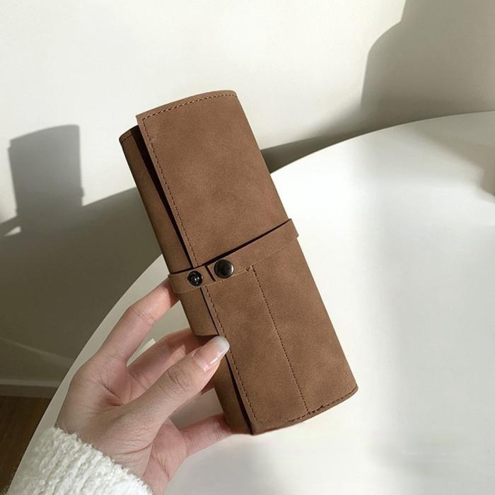 Bild 6, Väska Till Klockarmband Läder Mörk Brun