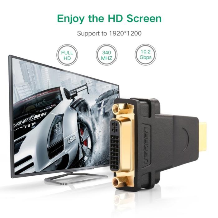 Bild 3, UGREEN HD HDMI - DVI 24+5 Adapter
