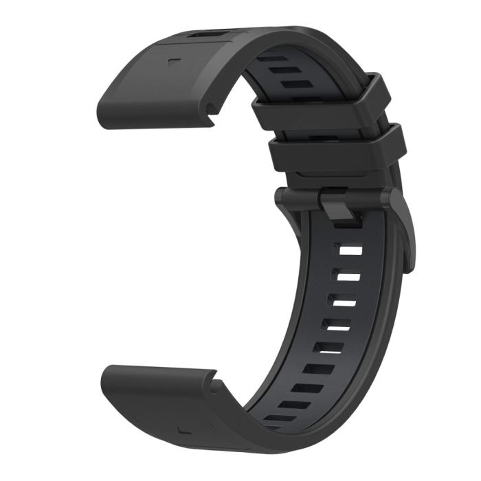 Bild 3, Garmin Fenix 22 mm Armband Quick Release Silikon Svart