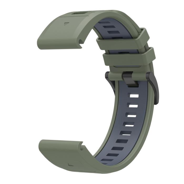 Bild 3, Garmin Fenix 22 mm Armband Quick Release Silikon Grön