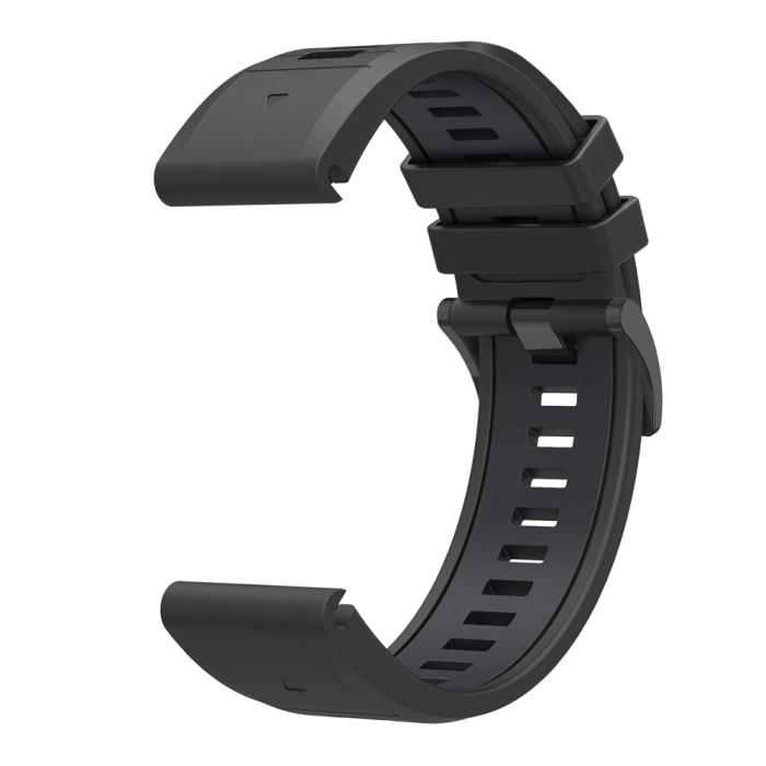 Bild 3, Garmin Fenix 26 mm Armband Quick Release Silikon Svart