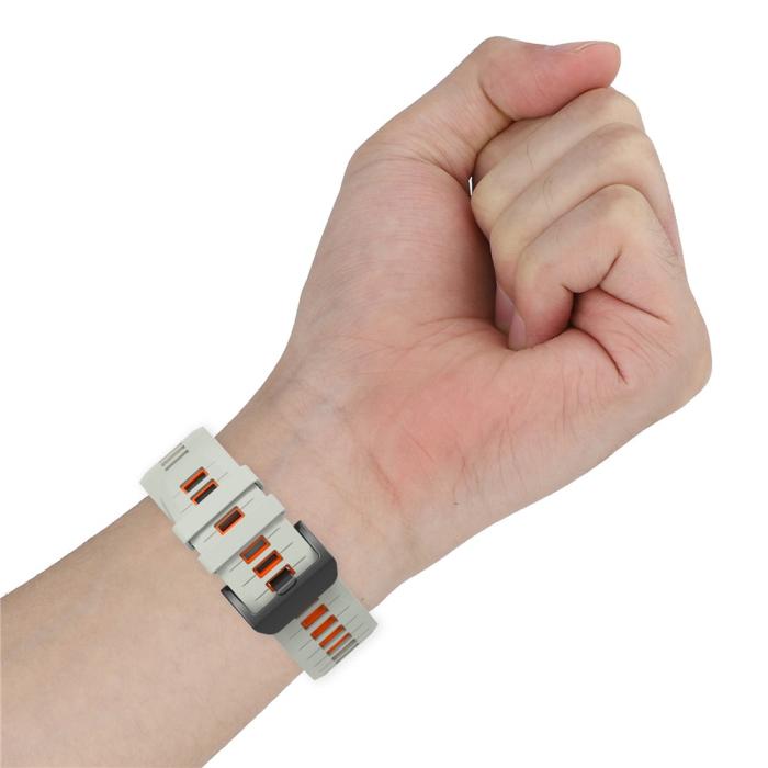 Bild 5, Garmin Fenix 26 mm Armband Quick Release Silikon Grå