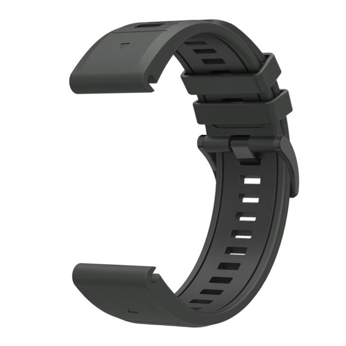 Bild 3, Garmin Fenix 26 mm Armband Quick Release Silikon Grå
