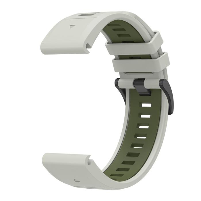 Bild 3, Garmin Fenix 26 mm Armband Quick Release Silikon Grå