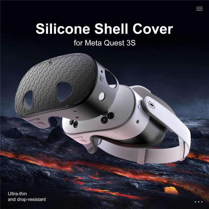 Bild 5, STARTRC GAMES Meta Quest 3S Skal Till Headset Silikon Svart