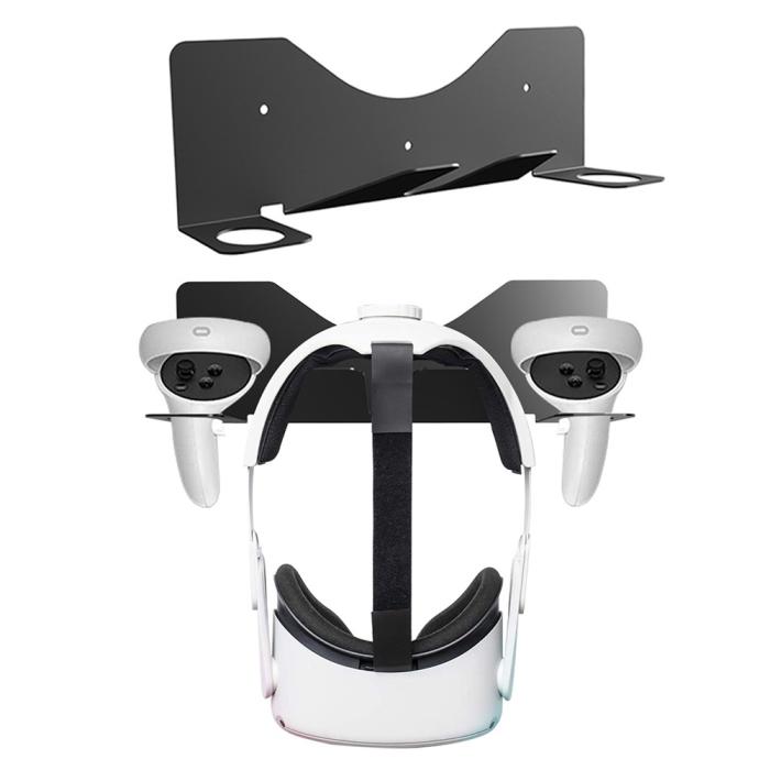 Bild 1, JYS Meta Quest 2 / PS VR2 Väggfäst För Headset & Kontroll Svart