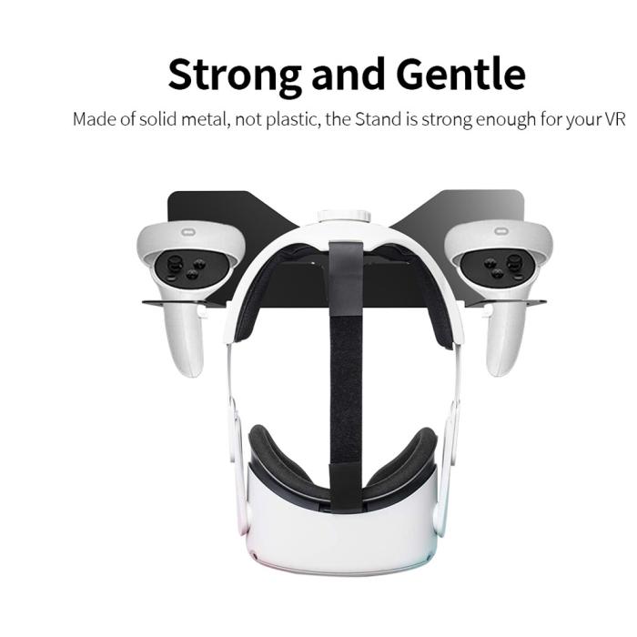 Bild 2, JYS Meta Quest 2 / PS VR2 Väggfäst För Headset & Kontroll Svart
