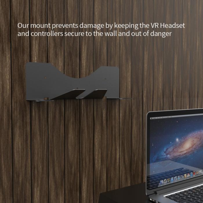 Bild 6, JYS Meta Quest 2 / PS VR2 Väggfäst För Headset & Kontroll Svart