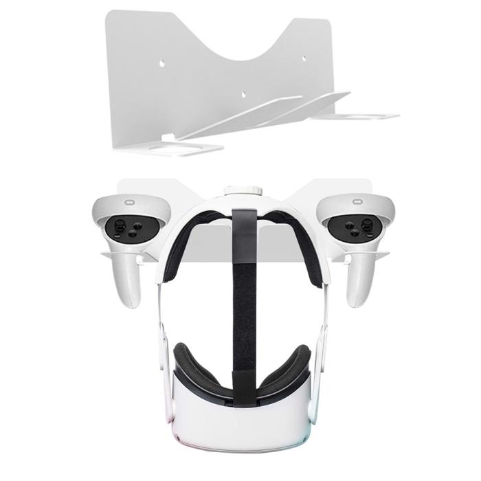 Bild 1, JYS Meta Quest 2 / PS VR2 Väggfäst För Headset & Kontroll Vit