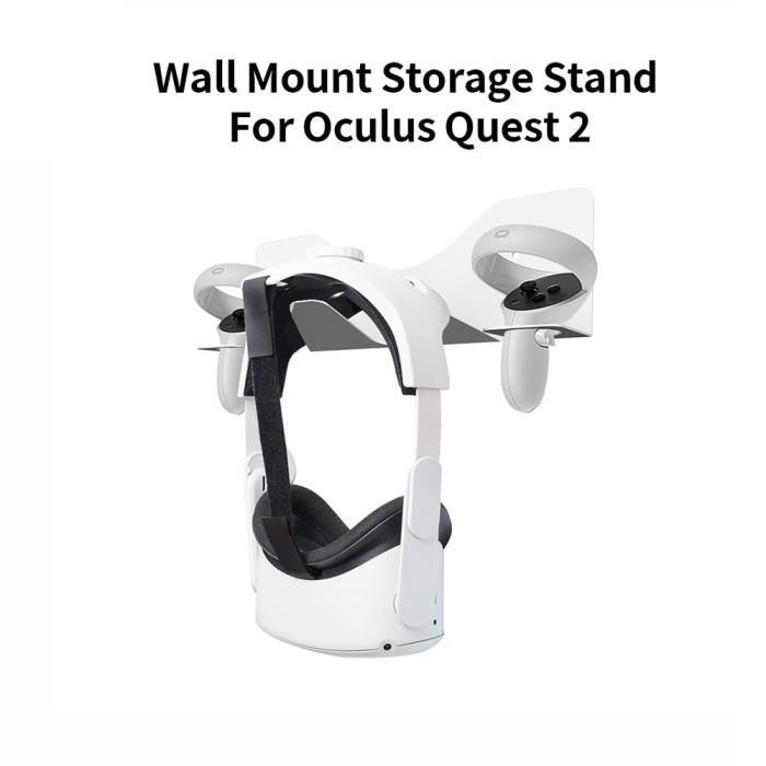 Bild 3, JYS Meta Quest 2 / PS VR2 Väggfäst För Headset & Kontroll Vit