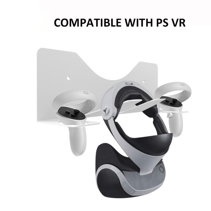 Bild 5, JYS Meta Quest 2 / PS VR2 Väggfäst För Headset & Kontroll Vit