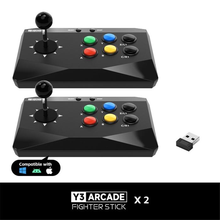 Bild 2, DATA FROG 2x Trådlös Joystick Kontroll För PC / Android / iOS