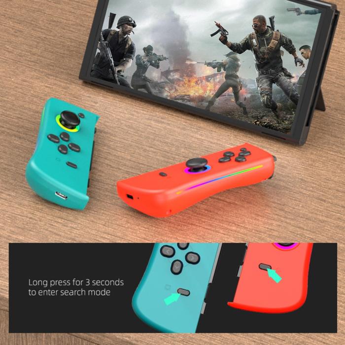 Bild 5, DATA FROG Nintendo Switch Joy-Con Kontroll Röd / Blå