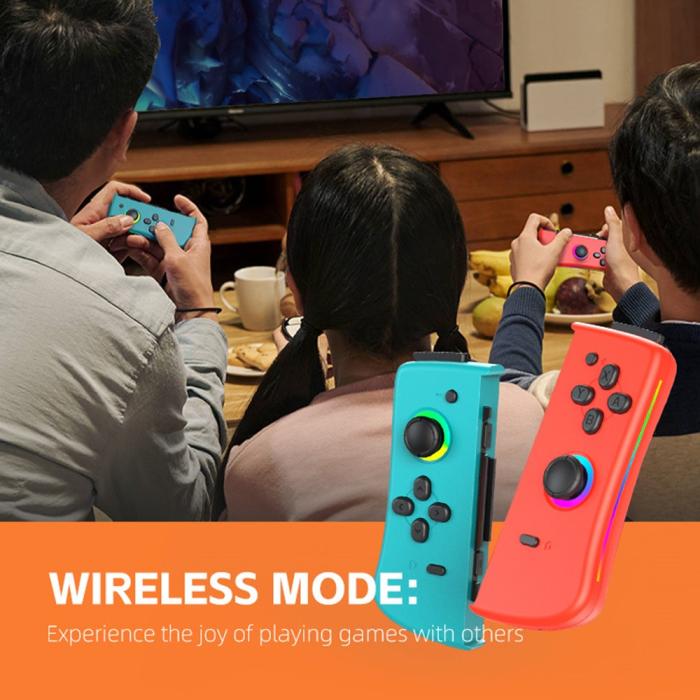 Bild 6, DATA FROG Nintendo Switch Joy-Con Kontroll Röd / Blå