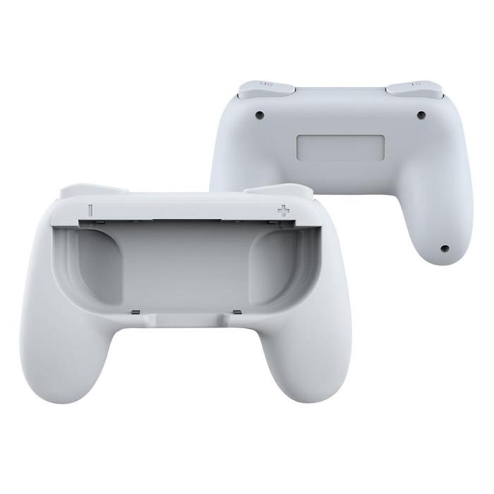 Bild 1, DOBE Nintendo Switch OLED Joy-Con Grepp Vit