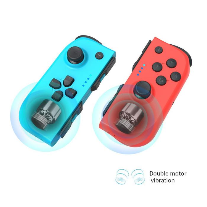 Bild 2, DOBE Nintendo Switch Joy-Con Kontroll Röd / Blå