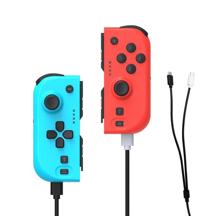 Bild 5, DOBE Nintendo Switch Joy-Con Kontroll Röd / Blå