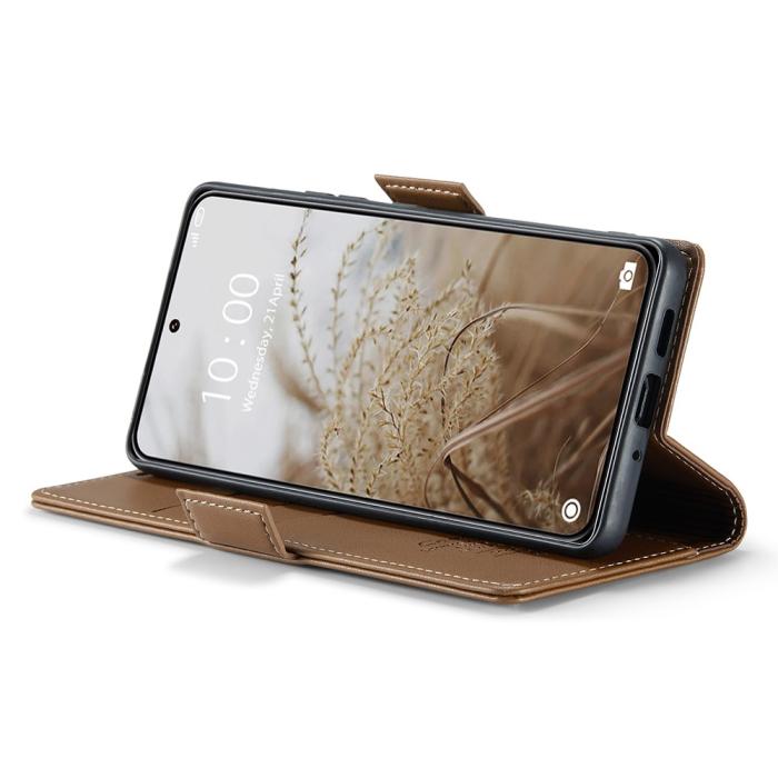 Bild 4, CASEME Xiaomi 14 Ultra Fodral Läder RFID Brun