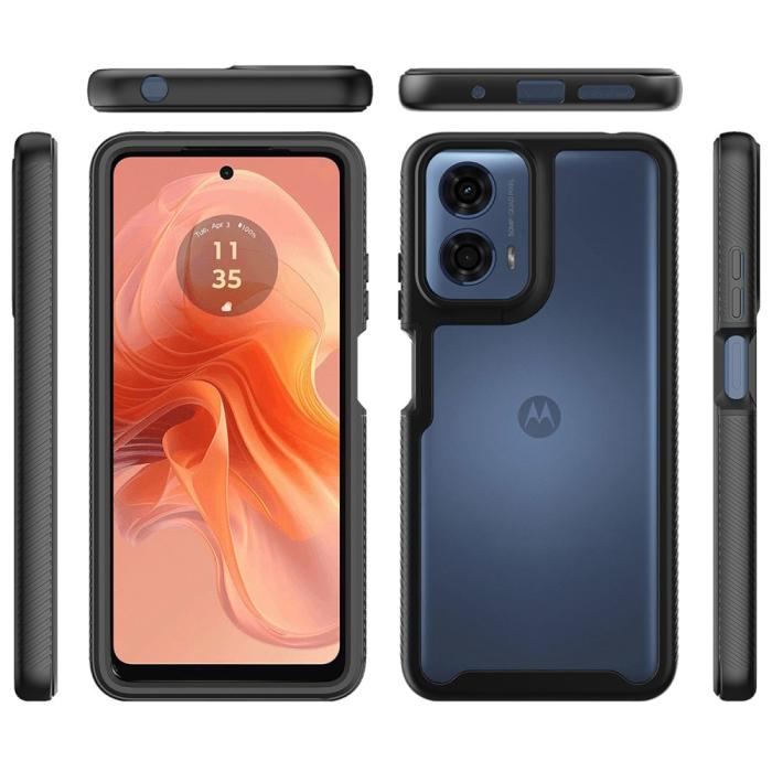 Bild 3, Motorola Moto G24 4G/G04 4G Skal 360 Hybrid Svart