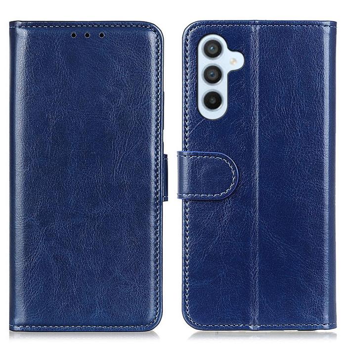 Bild 1, Samsung Galaxy A16 Fodral Crazy Horse Läder Blå