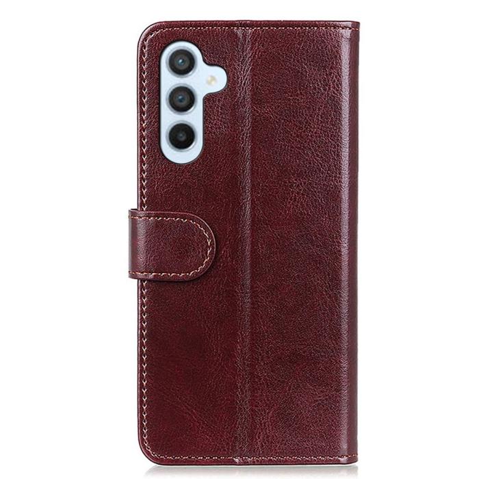 Bild 6, Samsung Galaxy A16 Fodral Crazy Horse Läder Brun
