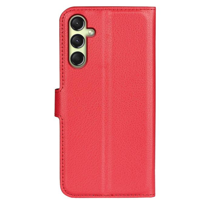 Bild 6, Samsung Galaxy A16 Fodral Litchi Läder Röd