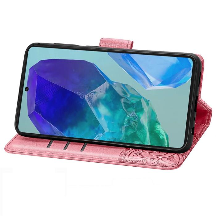 Bild 3, Samsung Galaxy A16 Fodral Med Fjäril Tryck Rosa