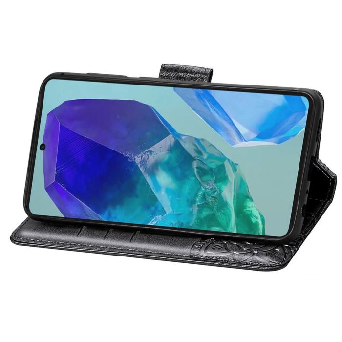 Bild 3, Samsung Galaxy A16 Fodral Med Fjäril Tryck Svart